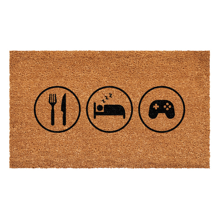 Eat Sleep Games Doormat