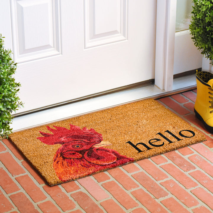 Rooster Doormat 17"x29"