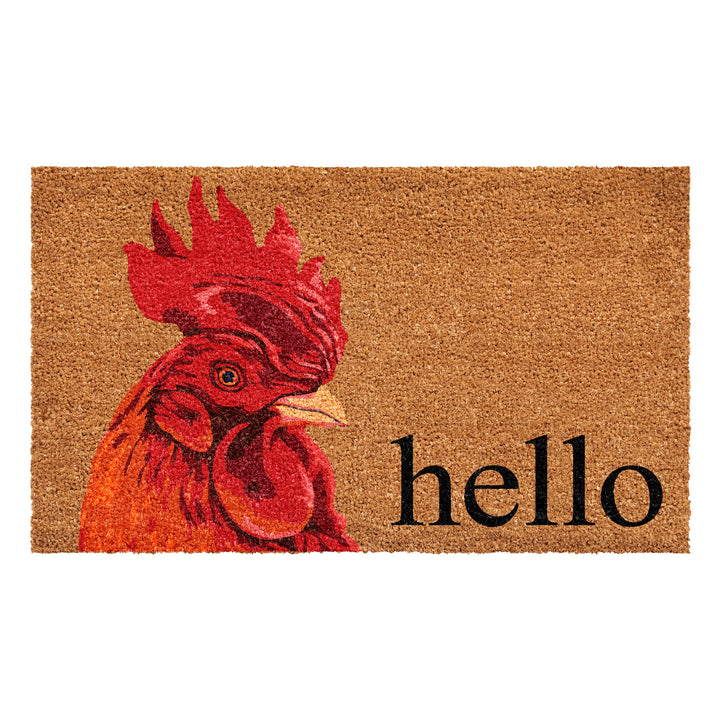 Rooster Doormat 17"x29"