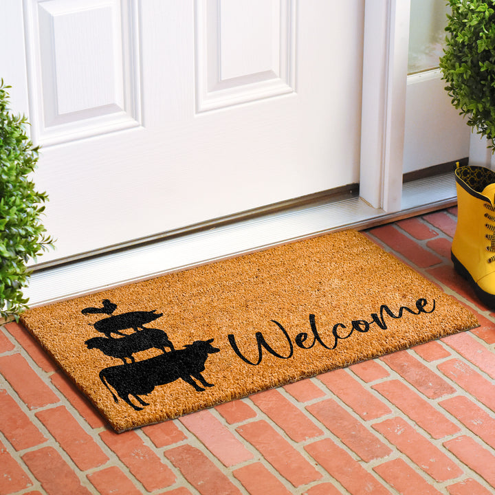 Farmhouse animals Doormat 24"x36"