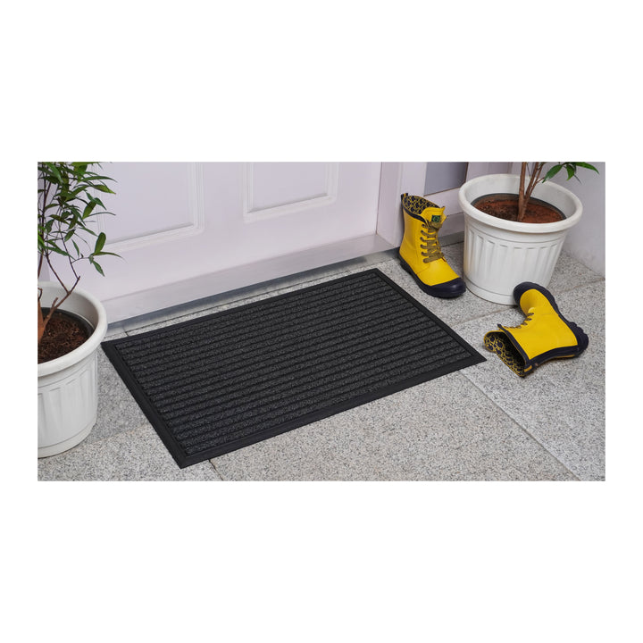 Scraper Eco Rib with rubber Inlay Grey Mat 18"x30"