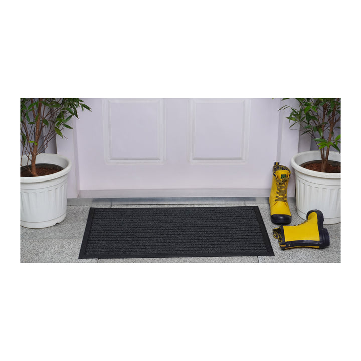 Scraper Eco Rib with rubber Inlay Grey Mat 18"x30"