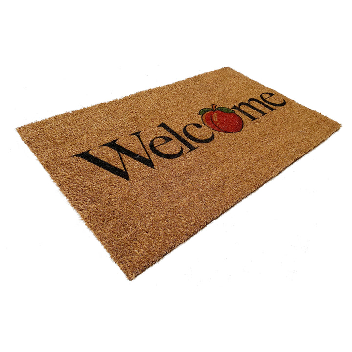 Peach Welcome Doormat 17"x29"