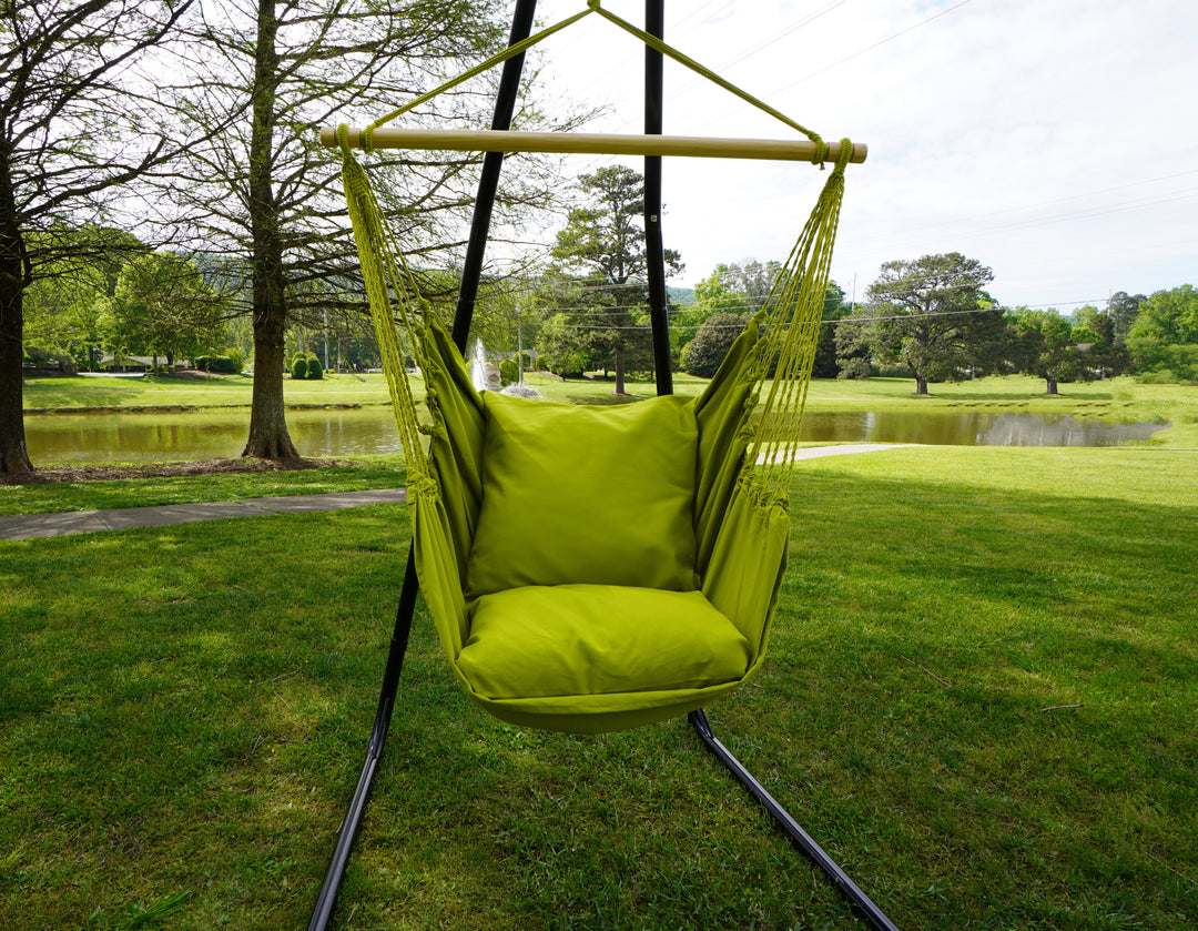 Parakeet Green Hammock Chair + 2 Pillow set
