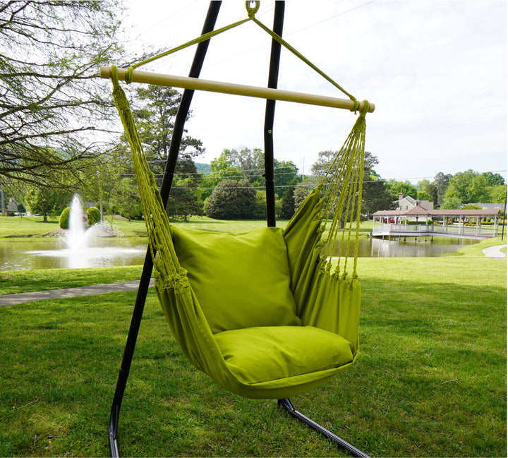 Parakeet Green Hammock Chair + 2 Pillow set