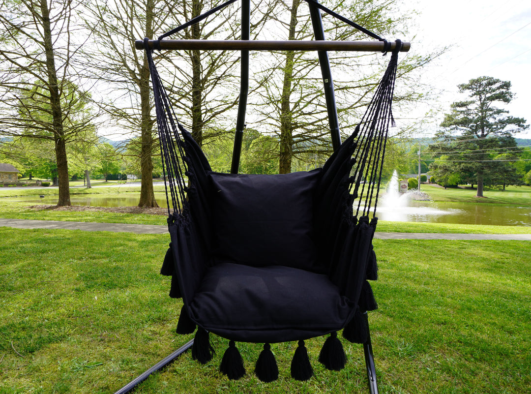 Midnight Black Hammock Chair