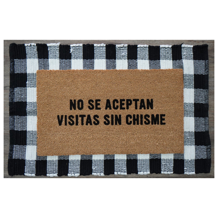 No Se Aceptan Visitas sin Chisme Doormat 17"x29"