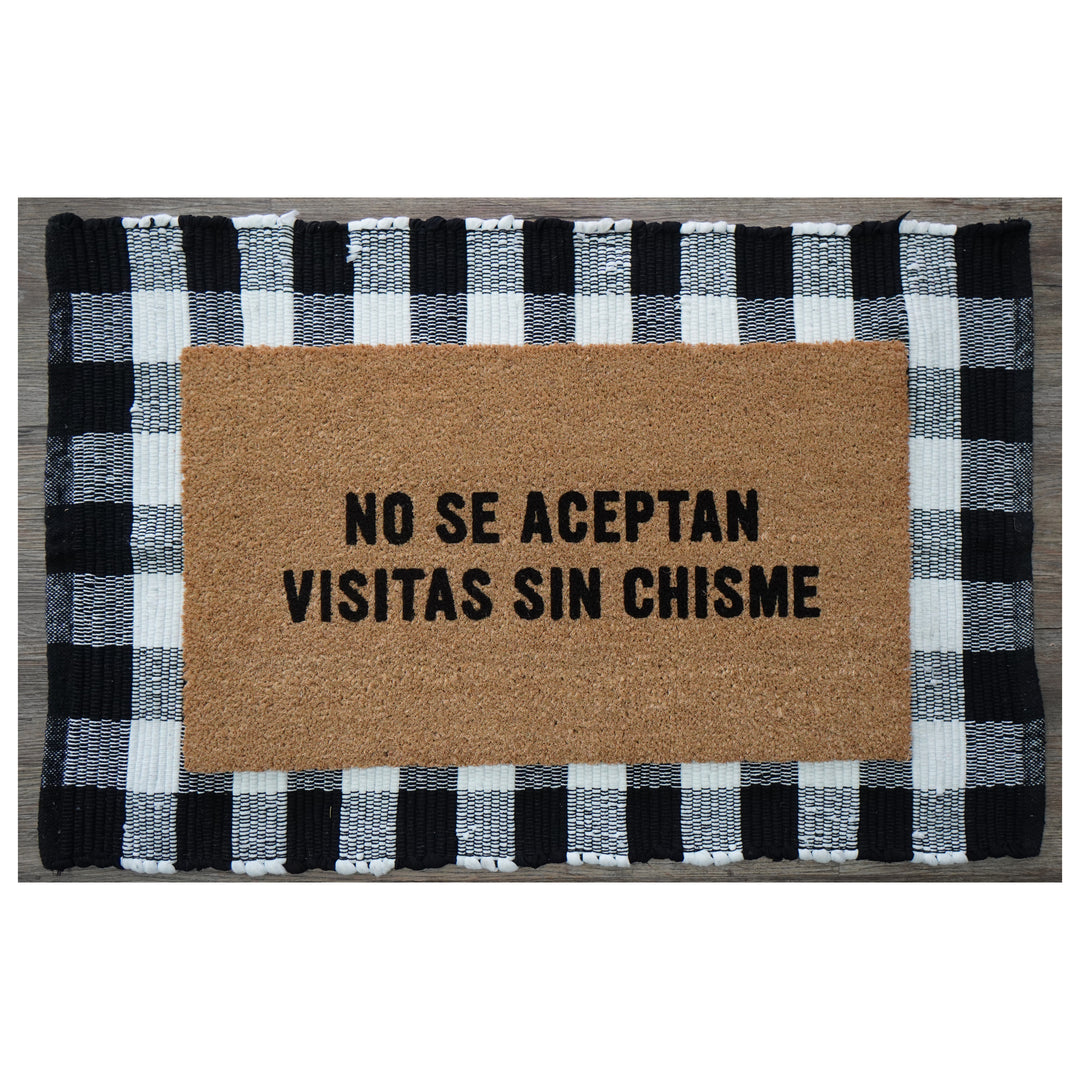 No Se Aceptan Visitas sin Chisme Doormat 17"x29"