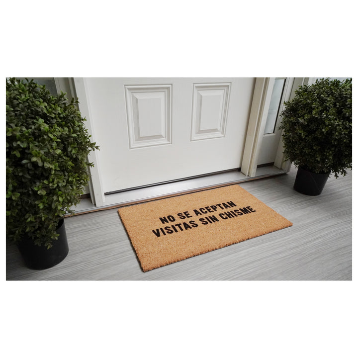 No Se Aceptan Visitas sin Chisme Doormat 17"x29"