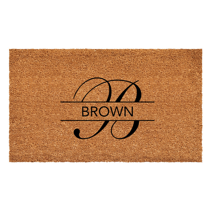 Brown Personalized Doormat