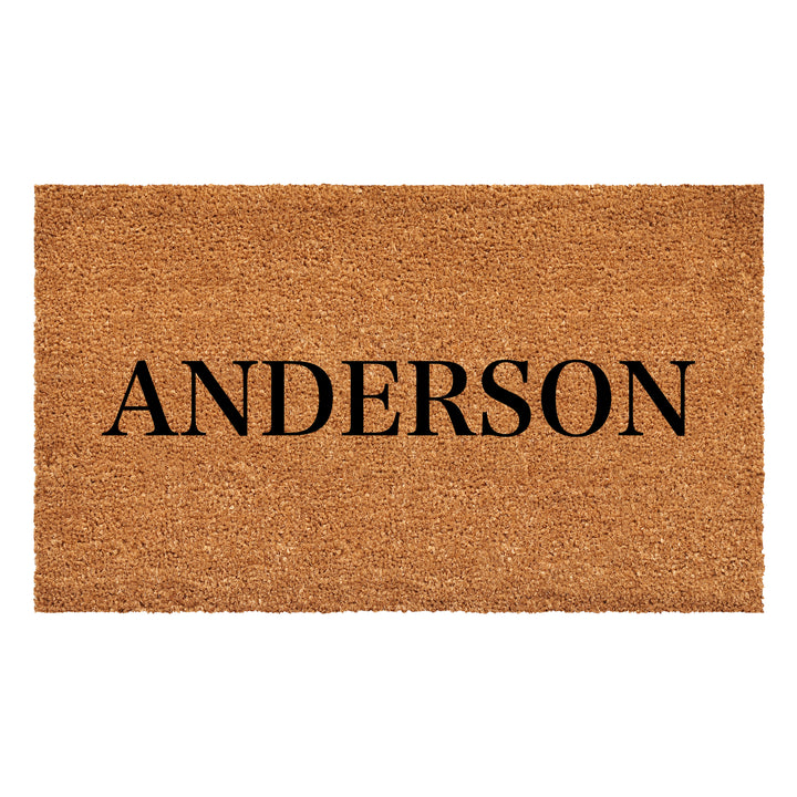 Bold Letter Personalized Doormat
