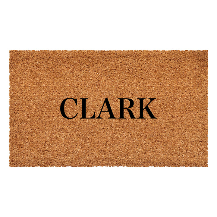 Bold Clark Personalized Doormat