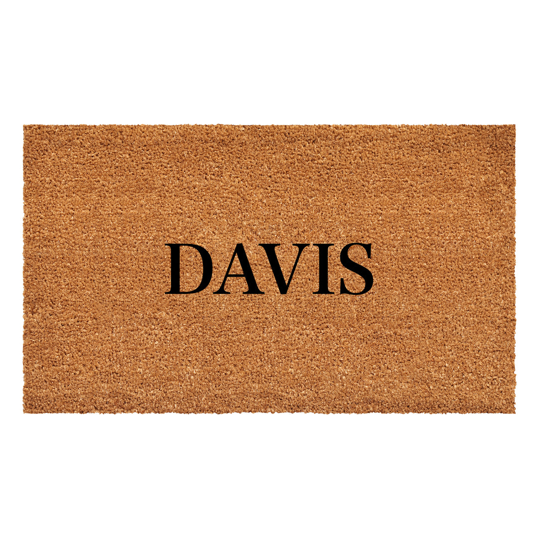 Bold Letter Personalized Doormat