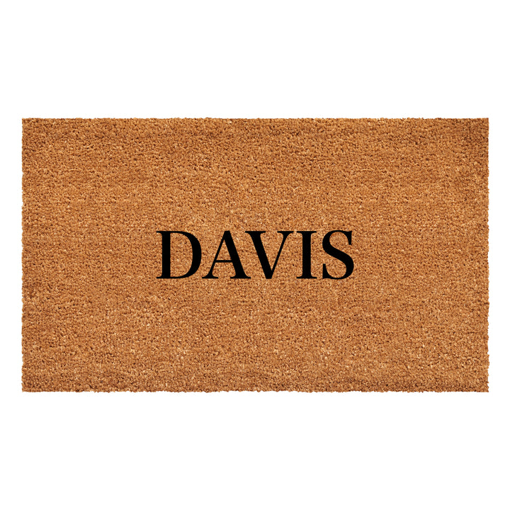 Bold Letter Personalized Doormat