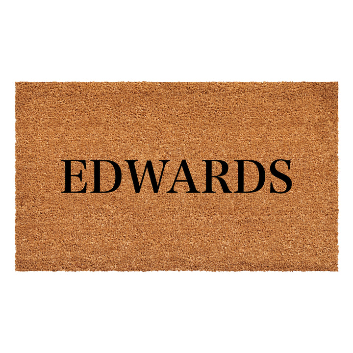 Bold Letter Personalized Doormat