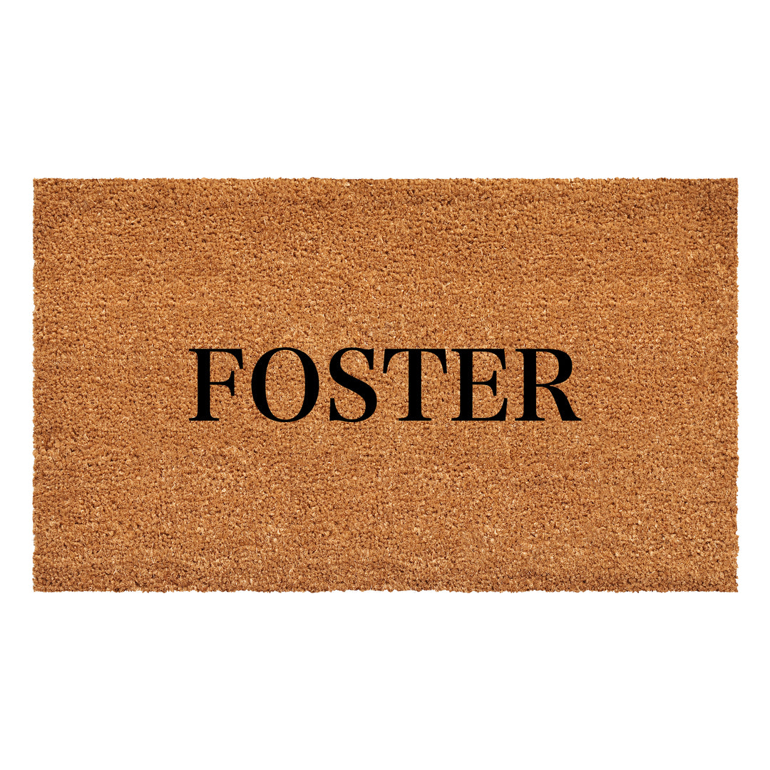 Bold Letter Personalized Doormat