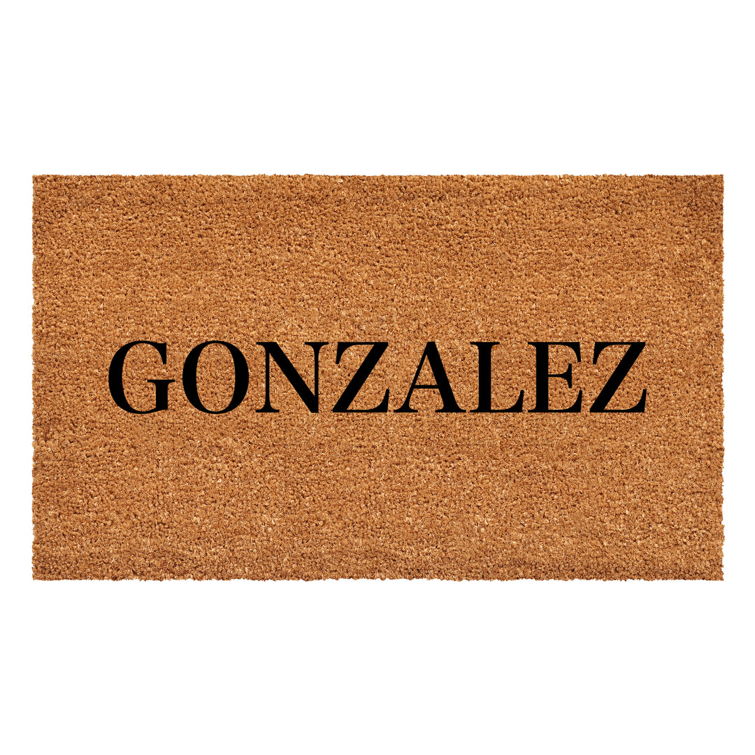 Bold Letter Personalized Doormat