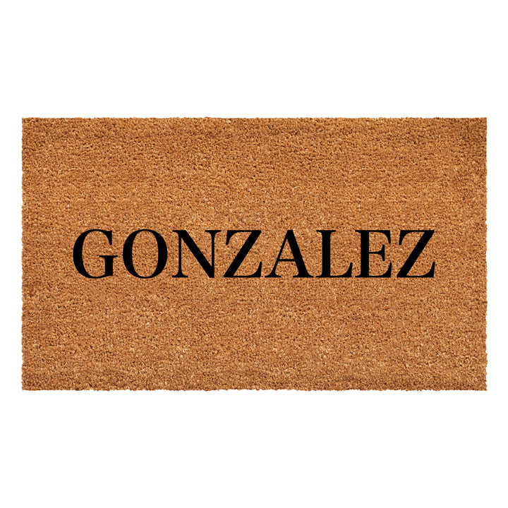 Bold Letter Personalized Doormat