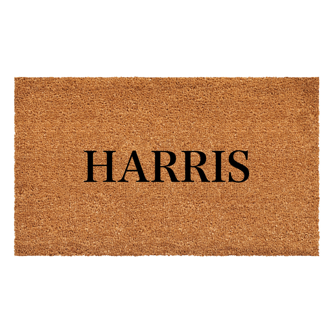 Bold Letter Personalized Doormat