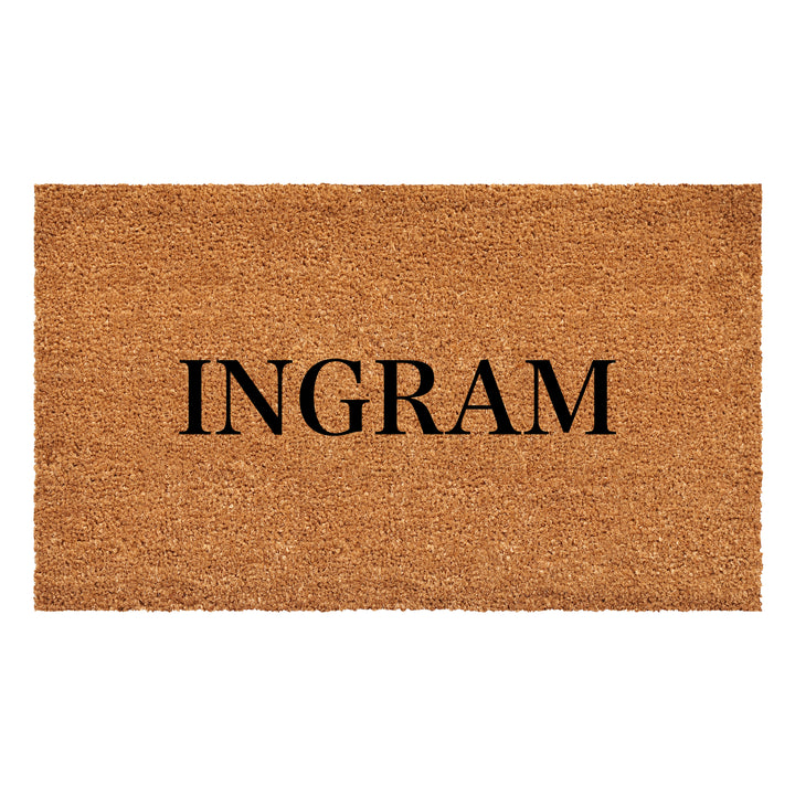 Bold Letter Personalized Doormat