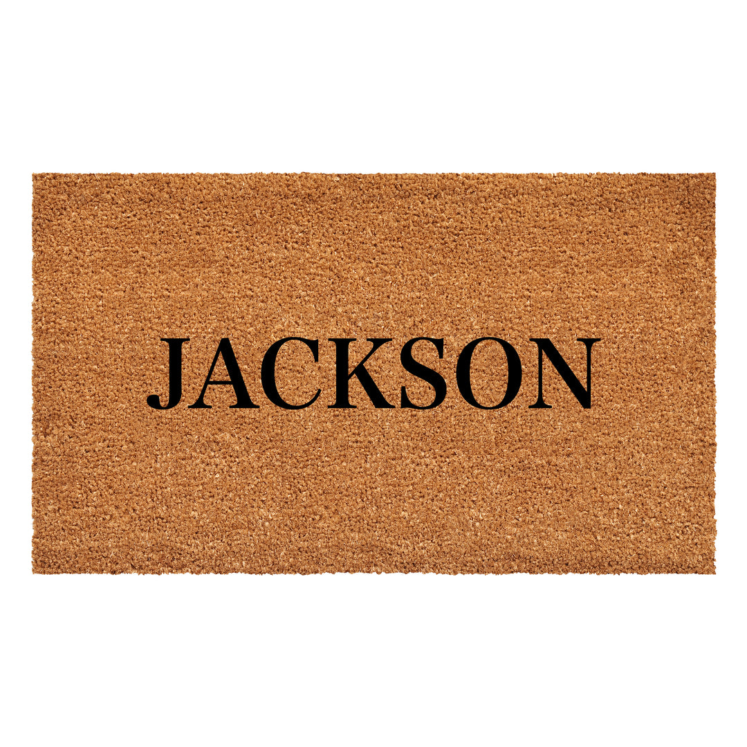 Bold Letter Personalized Doormat