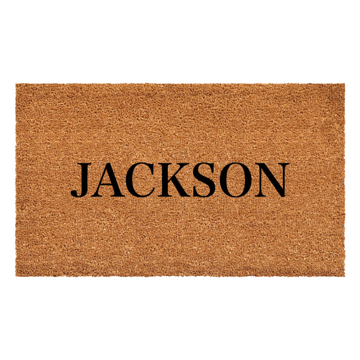 Bold Letter Personalized Doormat