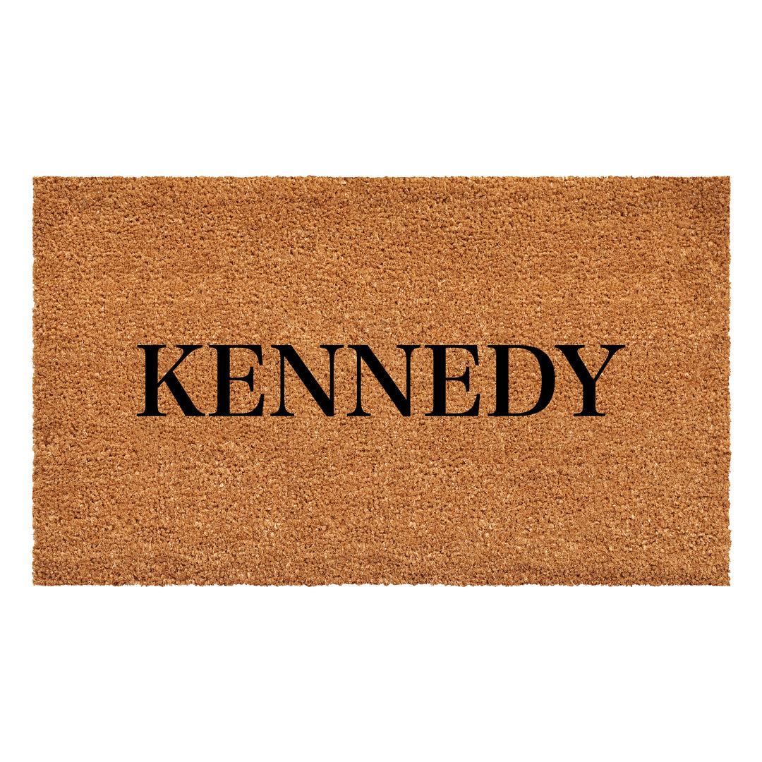 Bold Letter Personalized Doormat