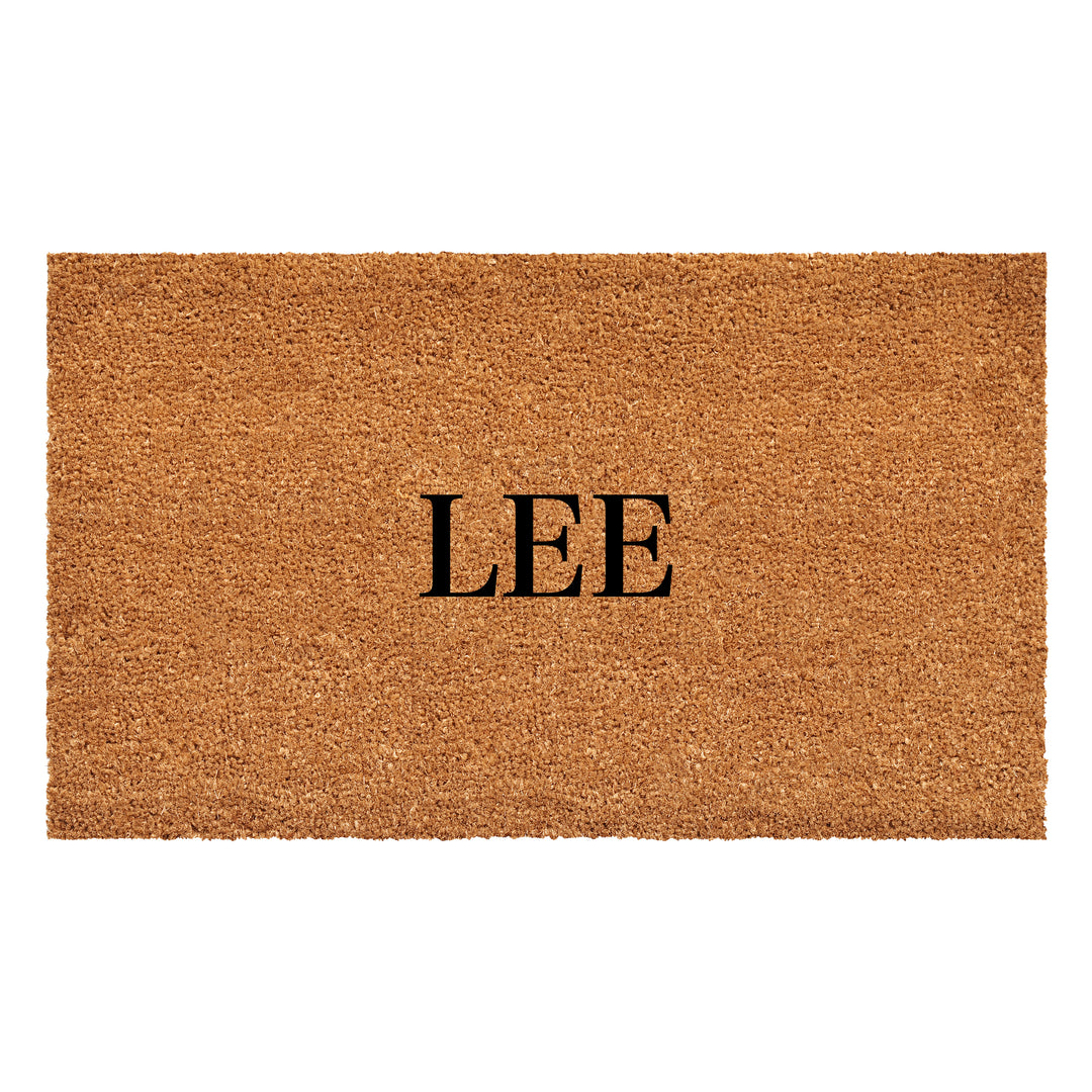 Bold Letter Personalized Doormat