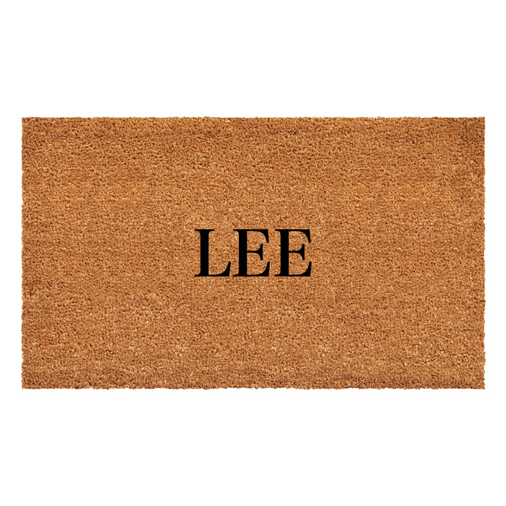 Bold Letter Personalized Doormat