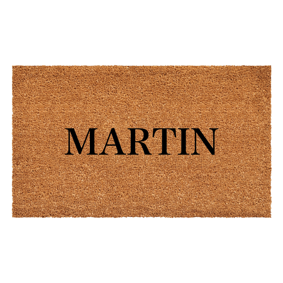 Bold Letter Personalized Doormat