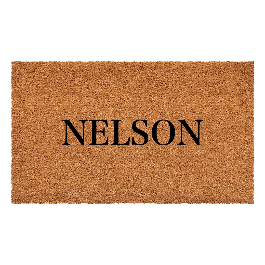 Bold Letter Personalized Doormat