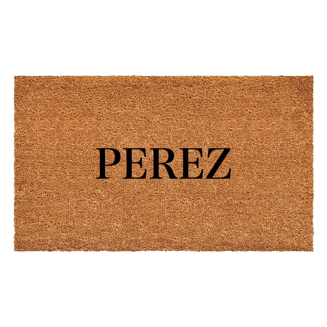 Bold Letter Personalized Doormat