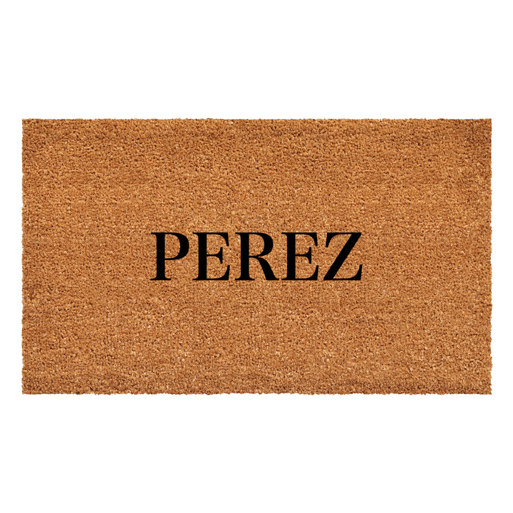 Bold Letter Personalized Doormat