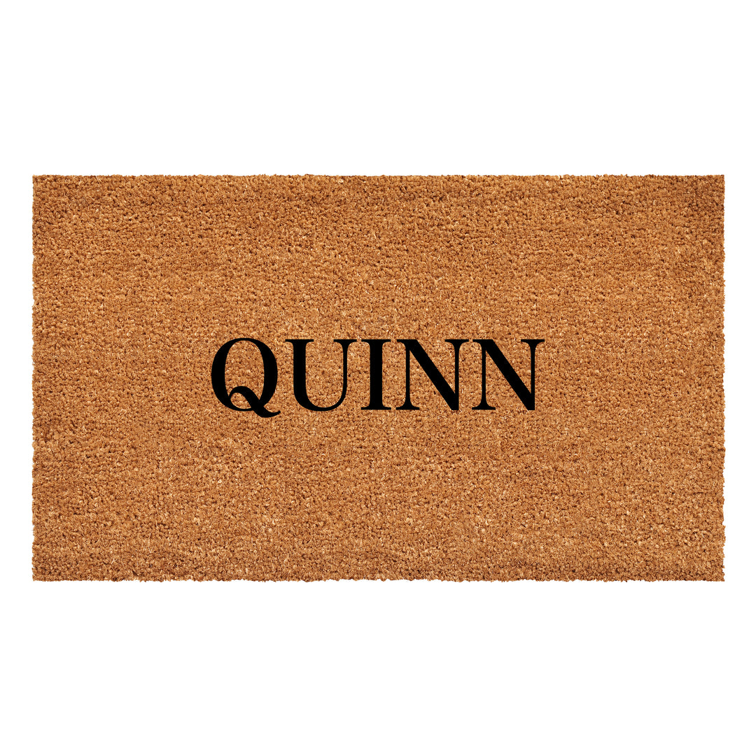 Bold Letter Personalized Doormat