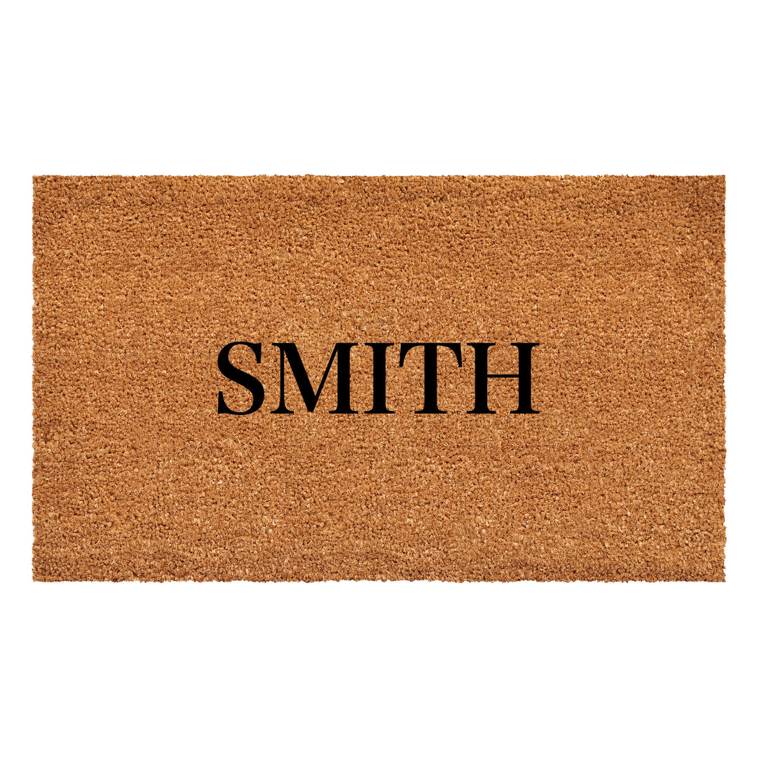 Bold Letter Personalized Doormat