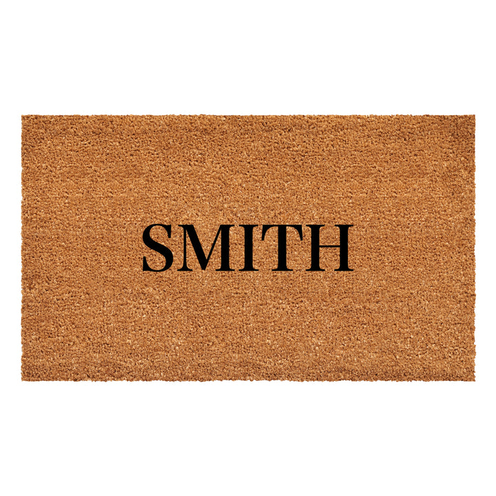 Bold Letter Personalized Doormat