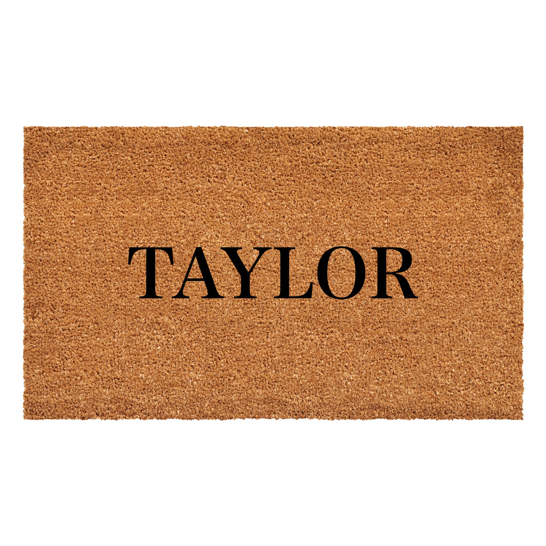 Bold Letter Personalized Doormat