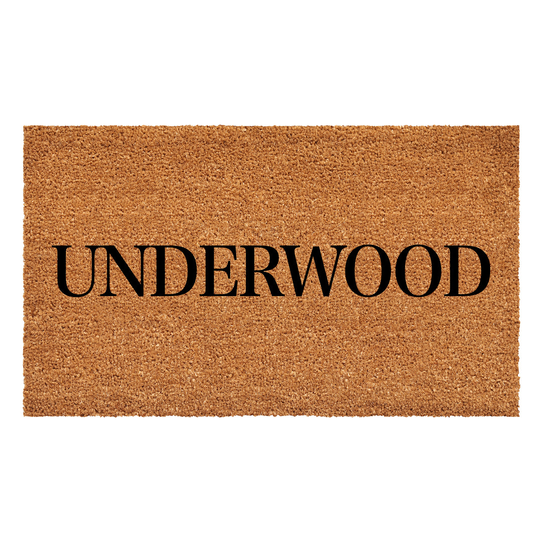 Bold Letter Personalized Doormat