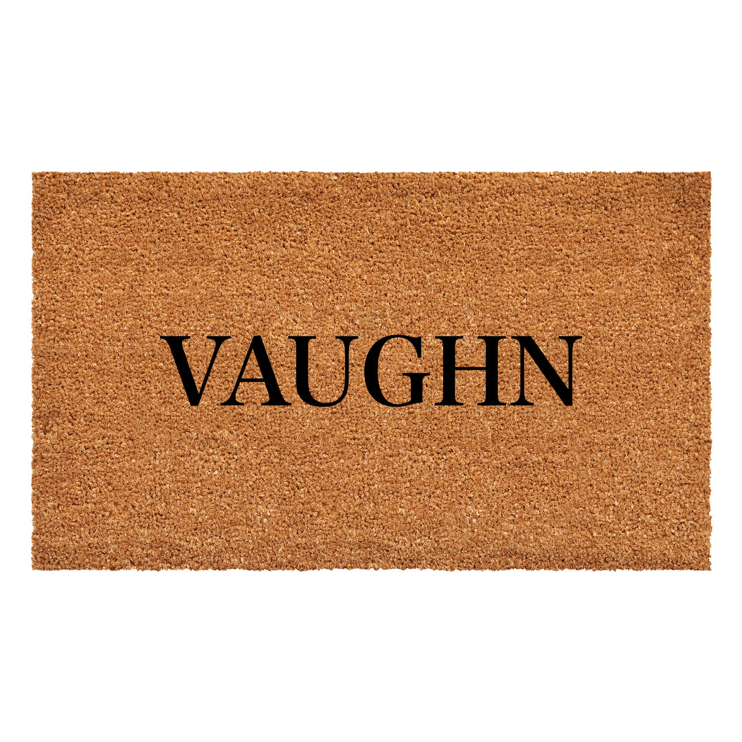 Bold Letter Personalized Doormat