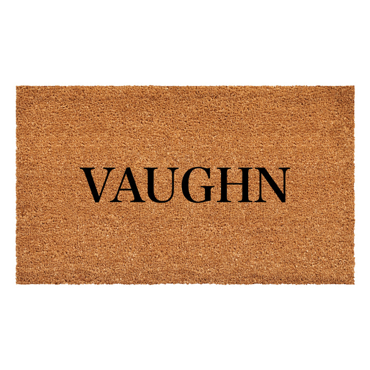Bold Letter Personalized Doormat