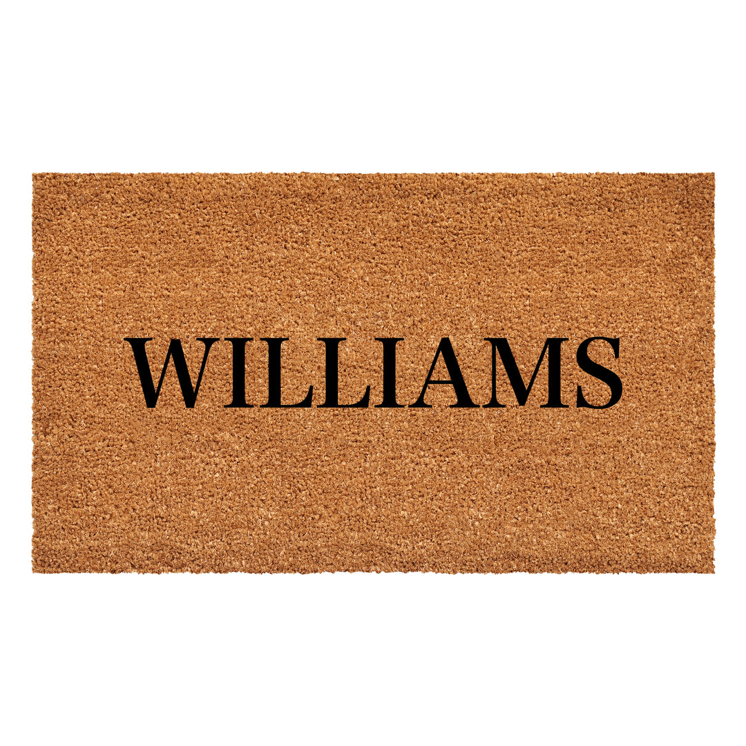 Bold Letter Personalized Doormat