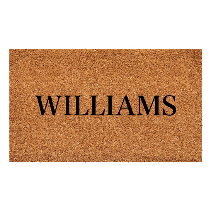 Bold Letter Personalized Doormat