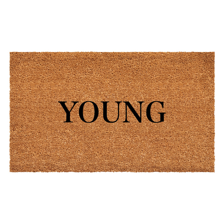 Bold Letter Personalized Doormat