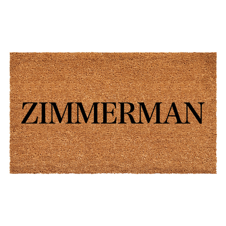 Bold Letter Personalized Doormat