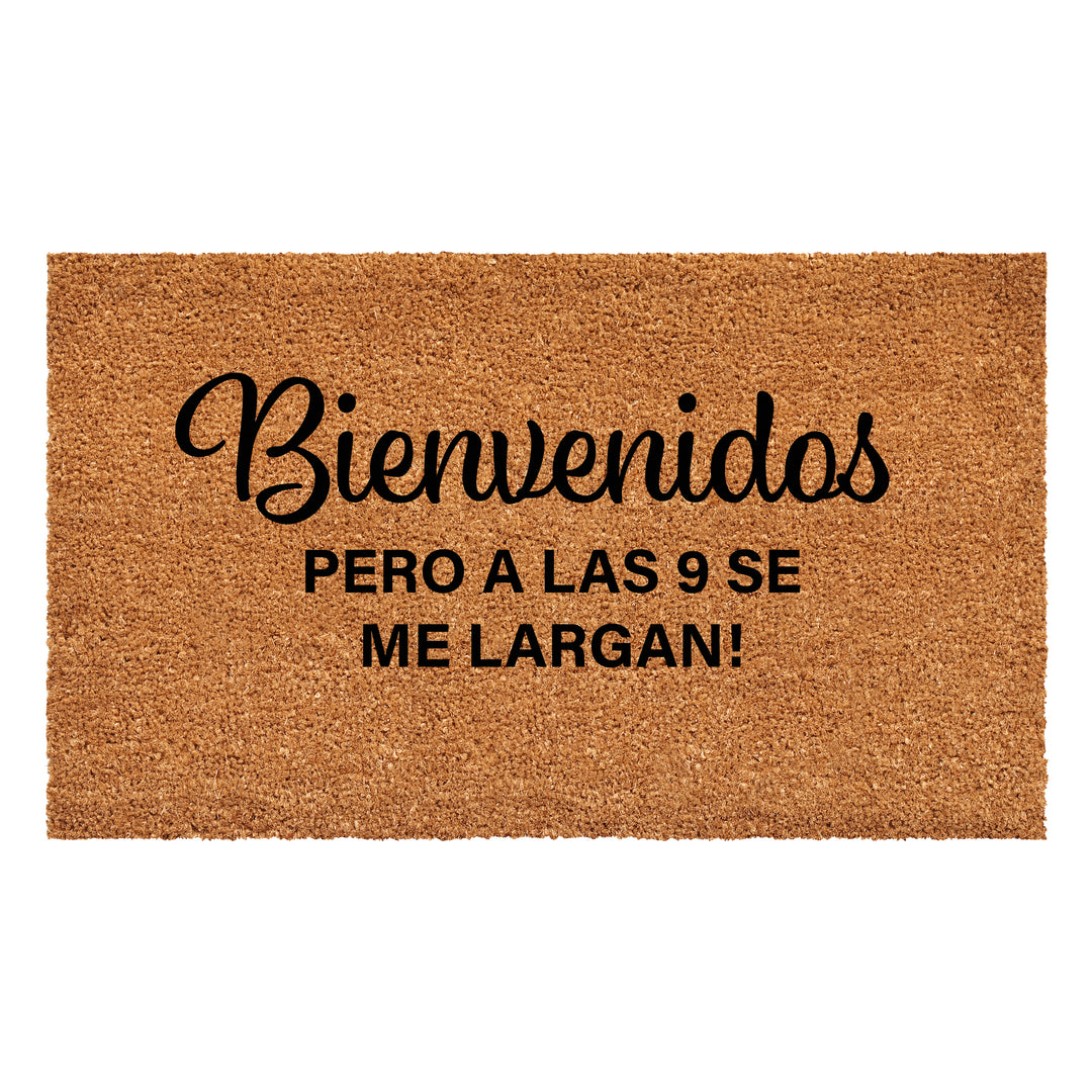 Bienvenidos pero alas 9 se largan Doormat 17"x29"