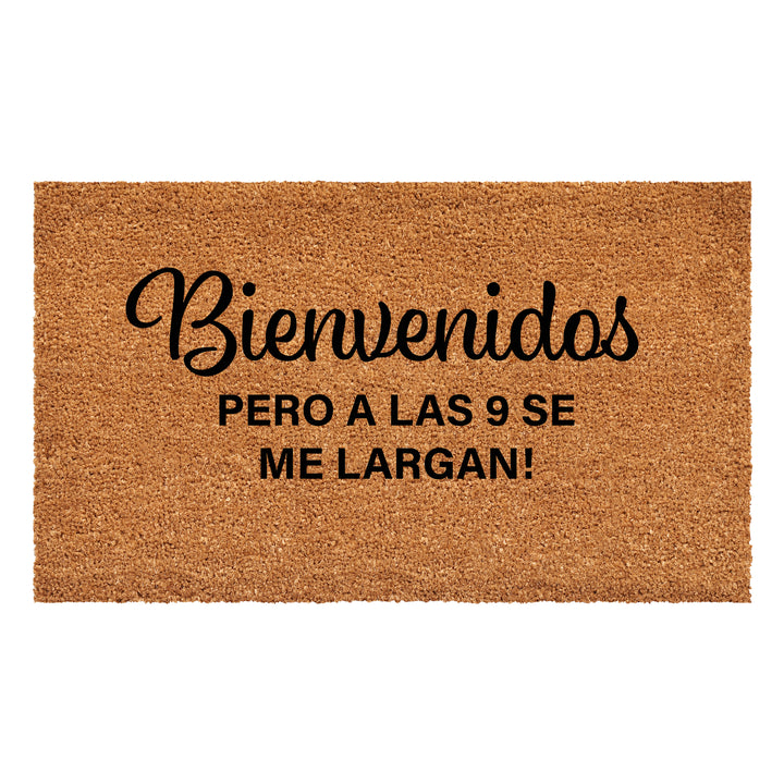Bienvenidos pero alas 9 se largan Doormat 17"x29"