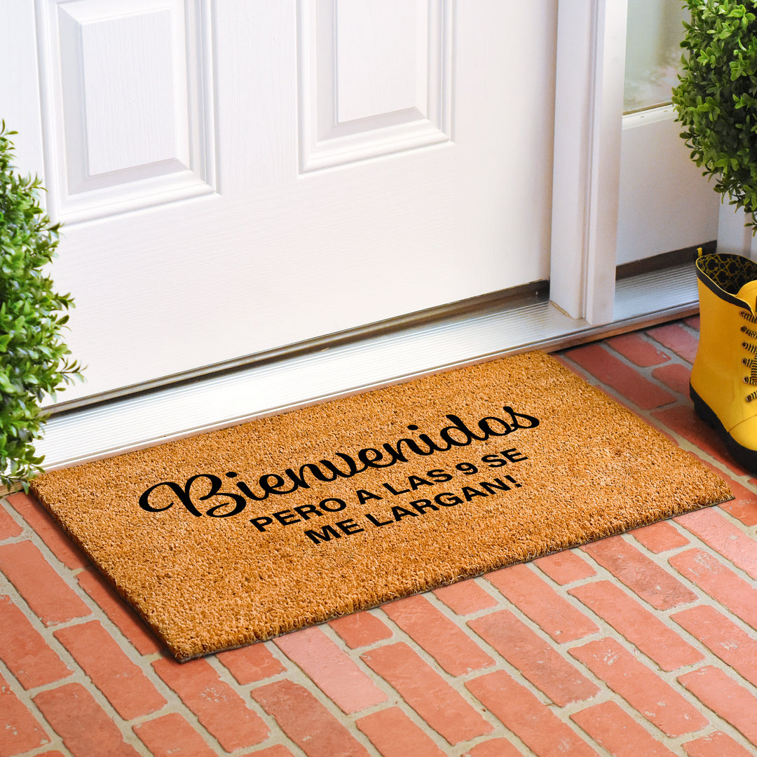 Bienvenidos pero alas 9 se largan Doormat