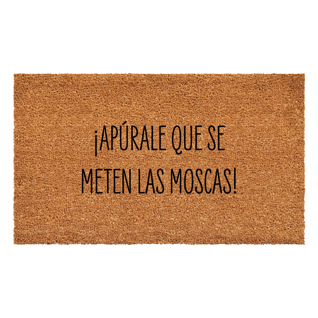 Apurale que se meten las moscas Doormat 17"x29"