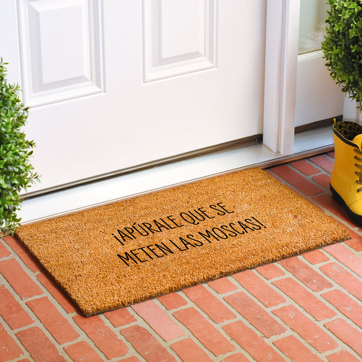 Apurale que se meten las moscas Doormat
