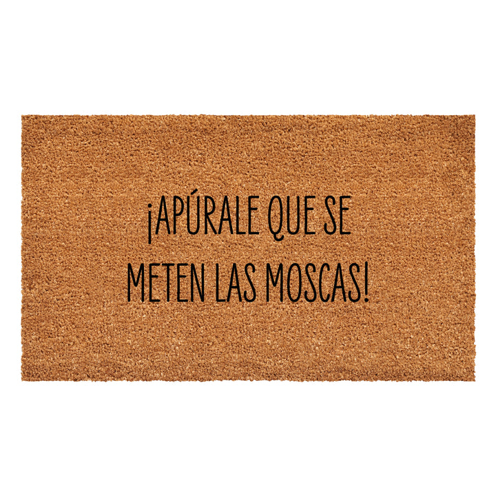 Apurale que se meten las moscas Doormat